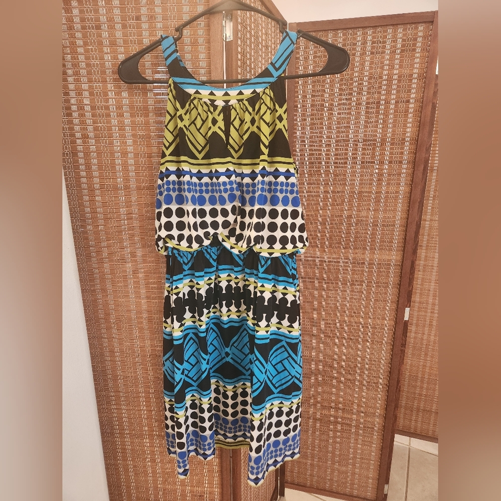 Fenn Wright Manson Geometric Patterned Halter Dress